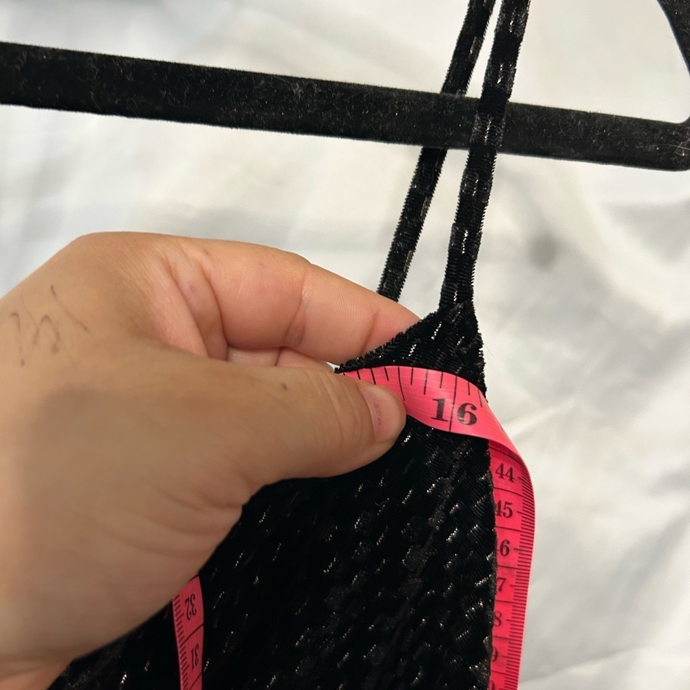 Laundry By Shelli Segal Black Glitter velvet midi dress - Picture 7 of 11